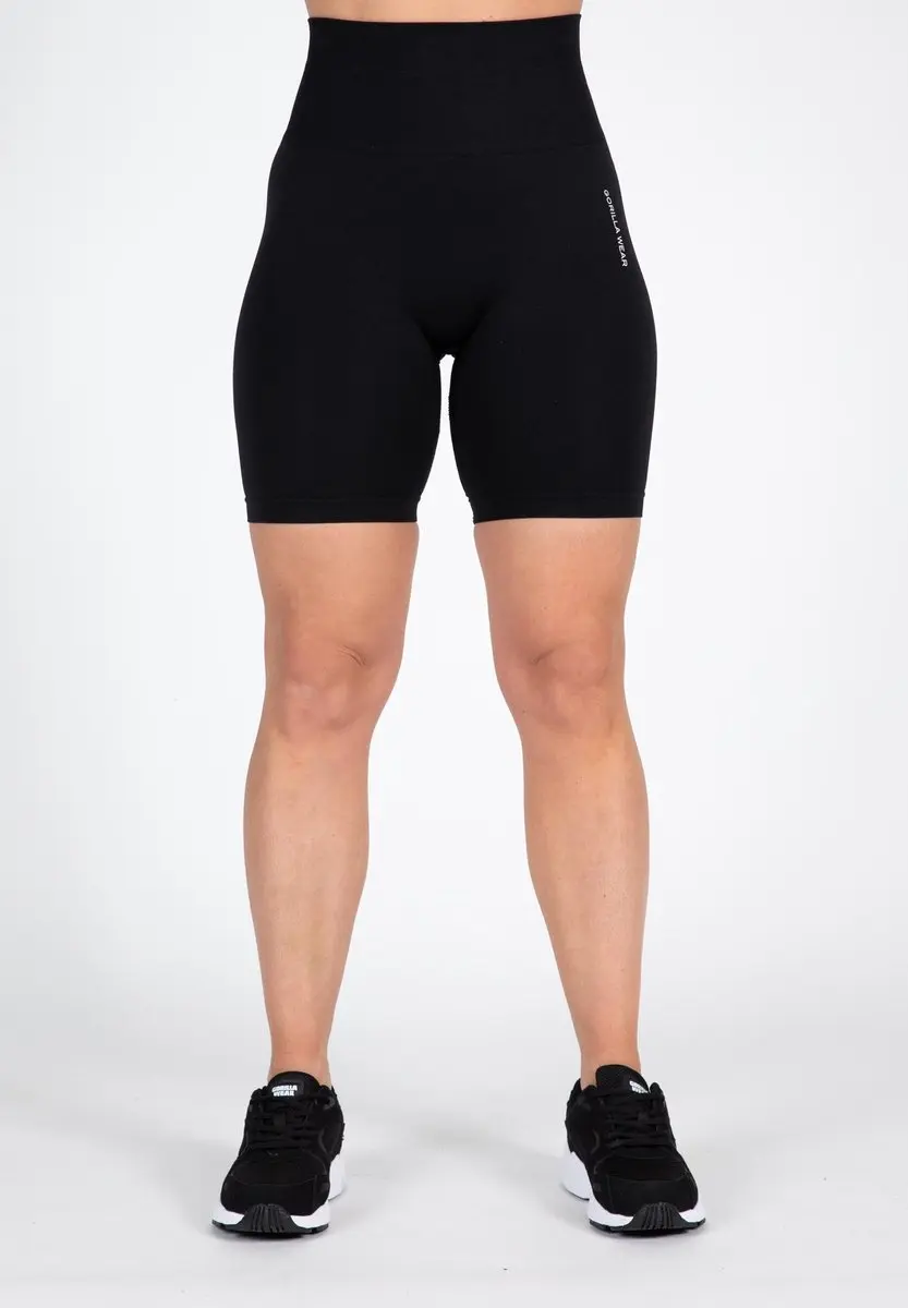 Gorilla Wear Quincy Seamless Cycling Shorts M/L - Zwart