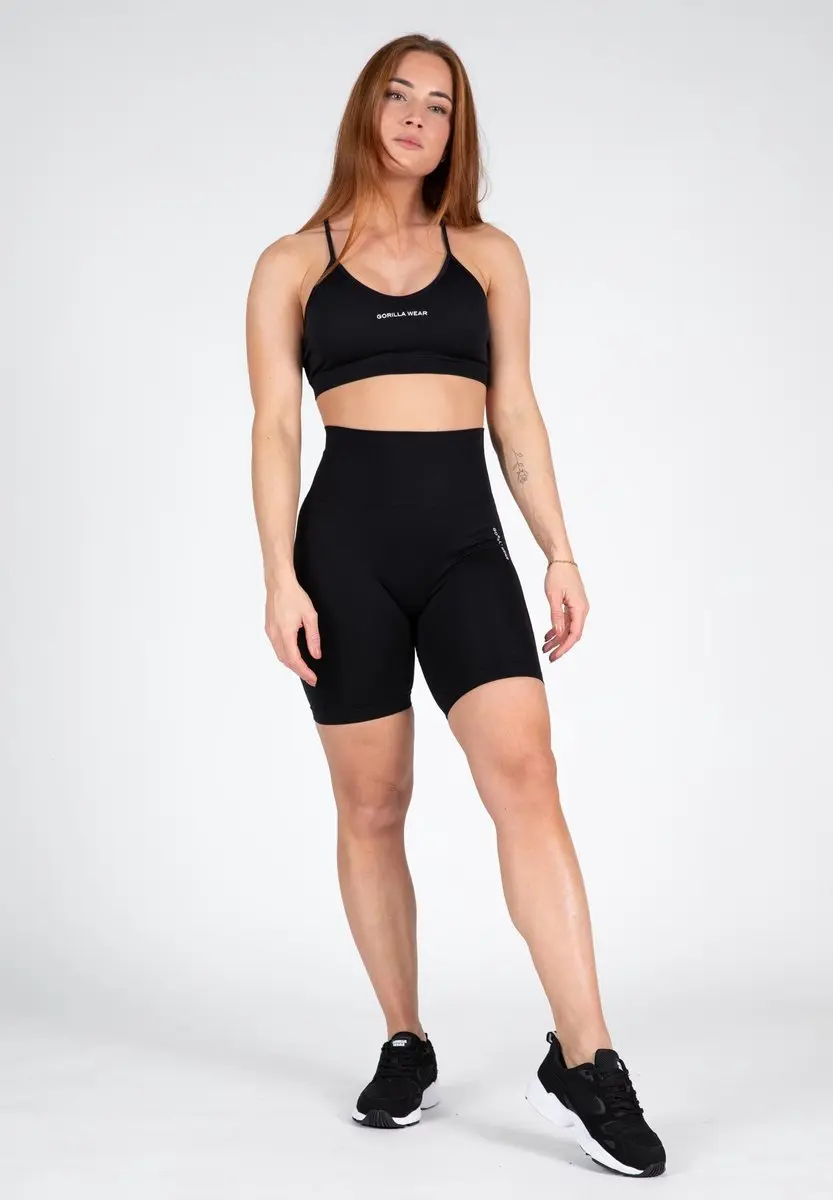 Gorilla Wear Quincy Seamless Cycling Shorts M/L - Zwart