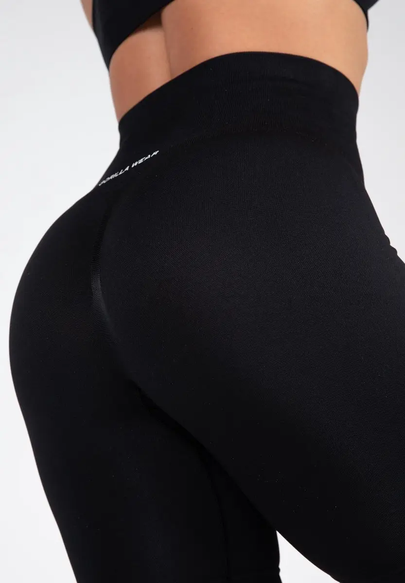 Gorilla Wear Quincy Seamless Cycling Shorts M/L - Zwart