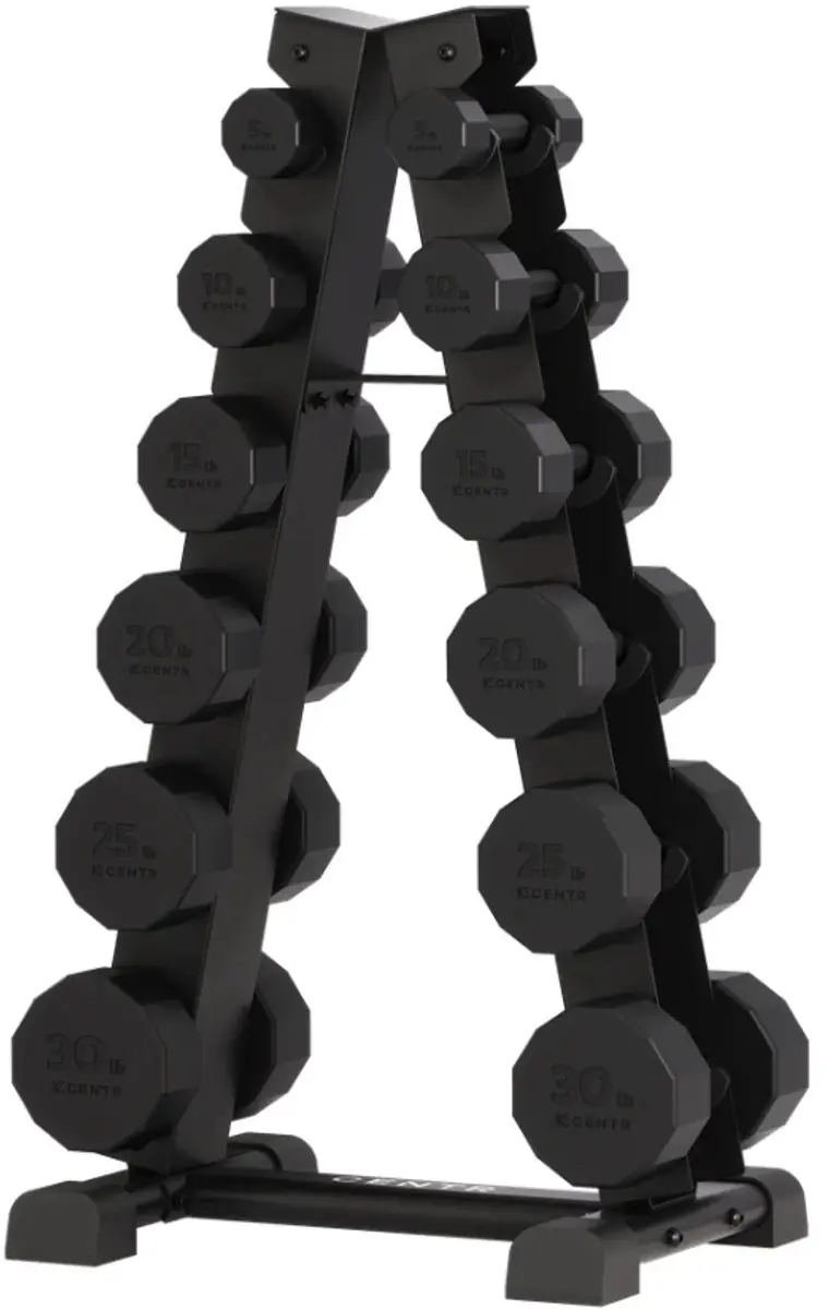 Centr Dumbbell Tower Halterset 4-14kg - 12-delig - 6 Paar - Zwart