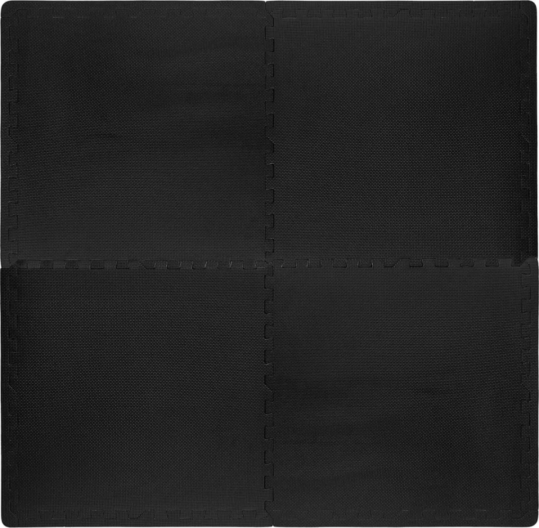 Virtufit Puzzelmat Set 120x120cm - 4 Stuks - Zwart