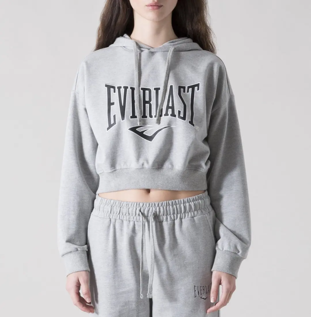Everlast Cropped Hoodie Logo