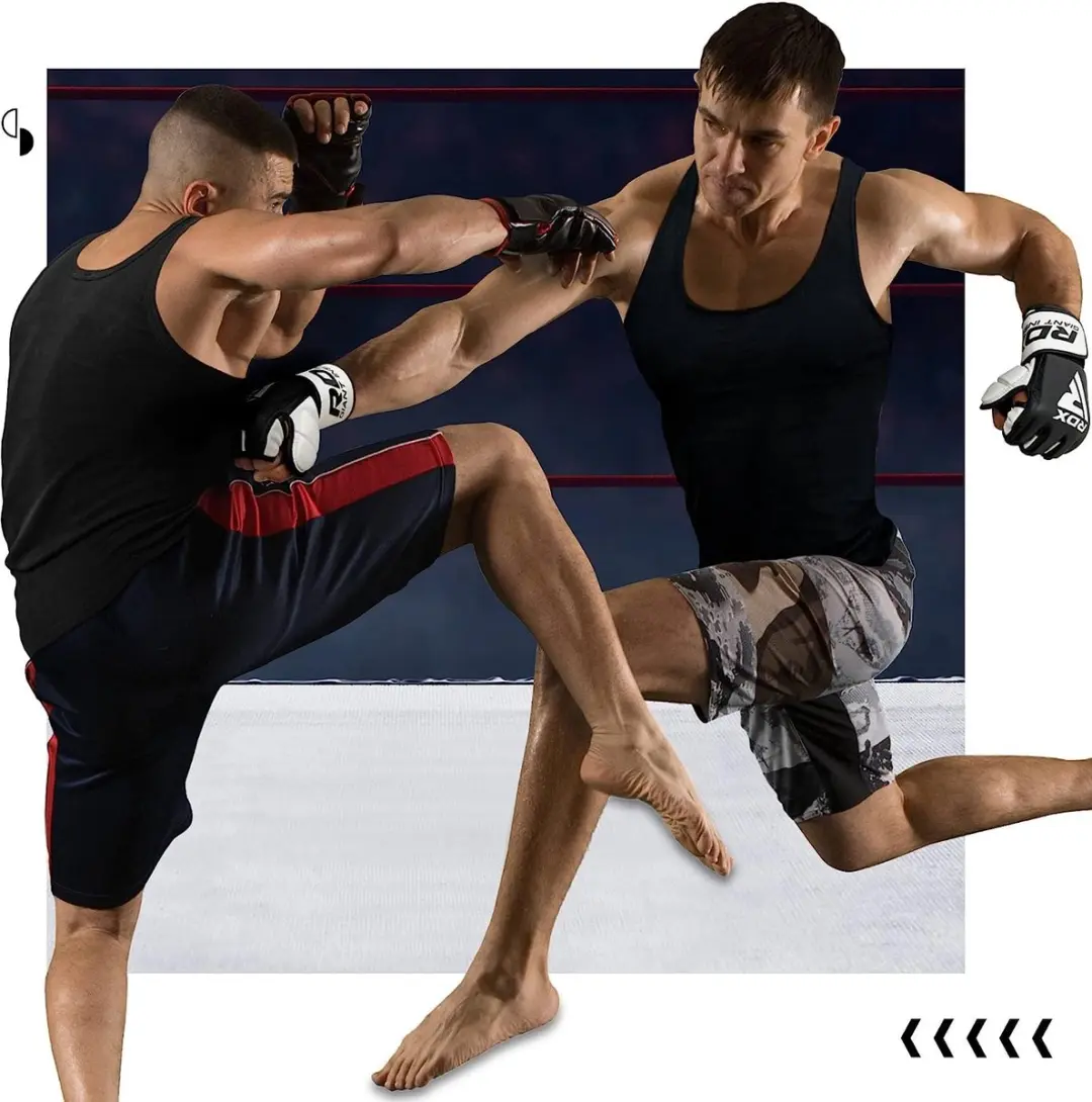 NRG Boxing MMA Handschoenen 14 oz - Leer - Maat L