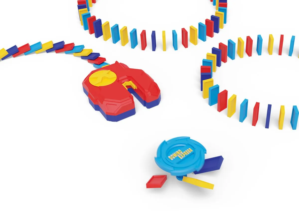 Goliath Domino Express Stunt Spinner - 32 Stukken - Multicolor