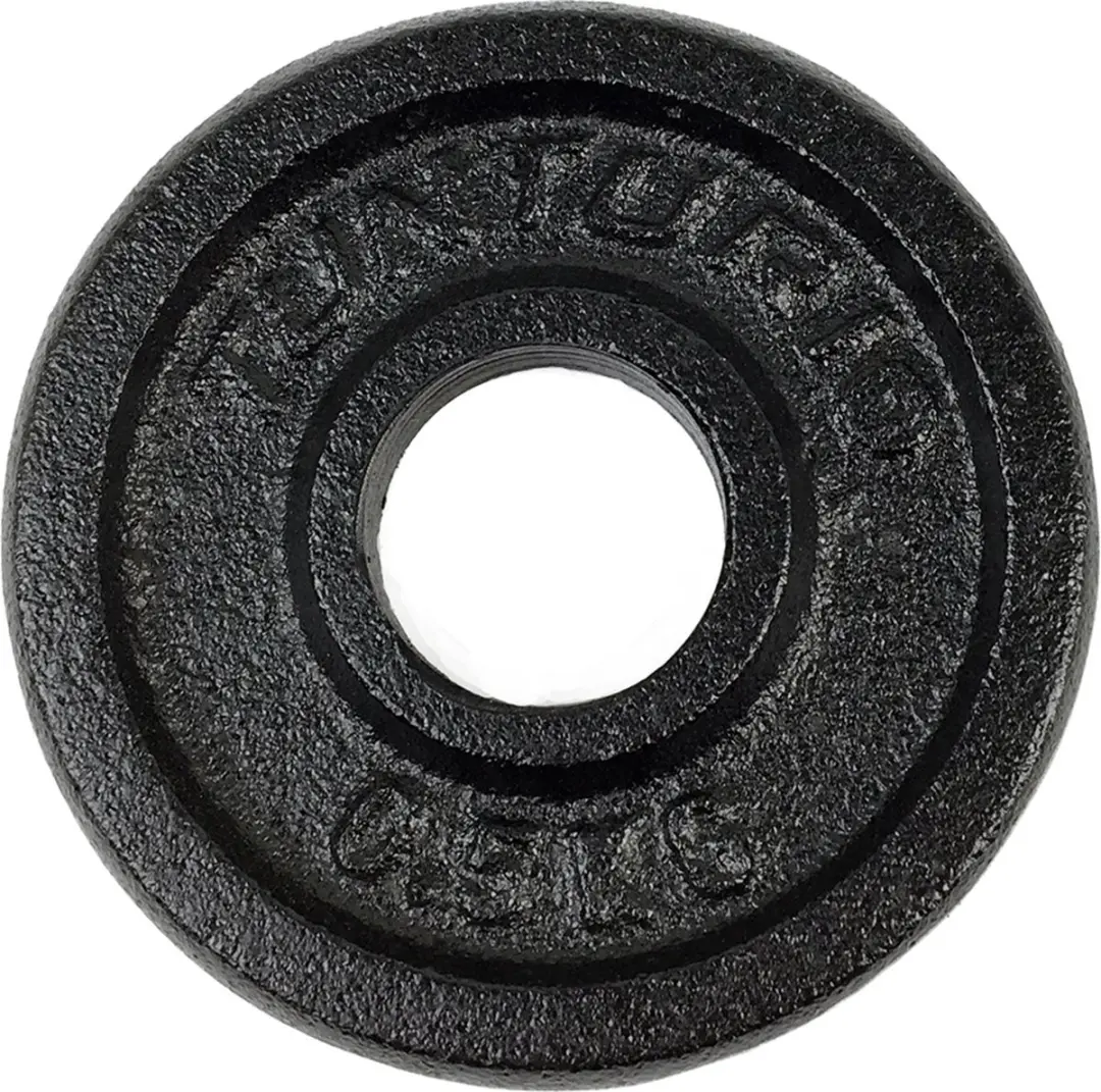 Tunturi Halterschijven 2x0,5kg Ø30mm - Gietijzer - Zwart