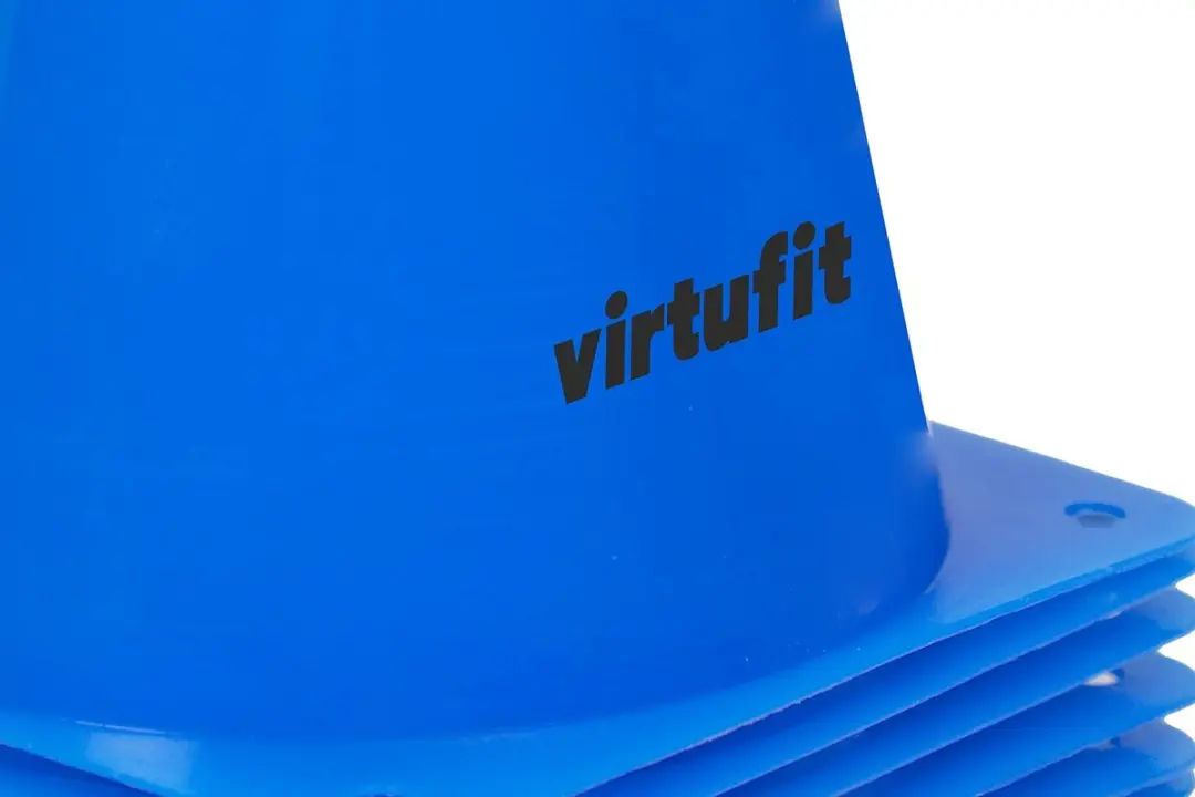 VirtuFit Pionnen Set 23cm - 12 Stuks - Blauw