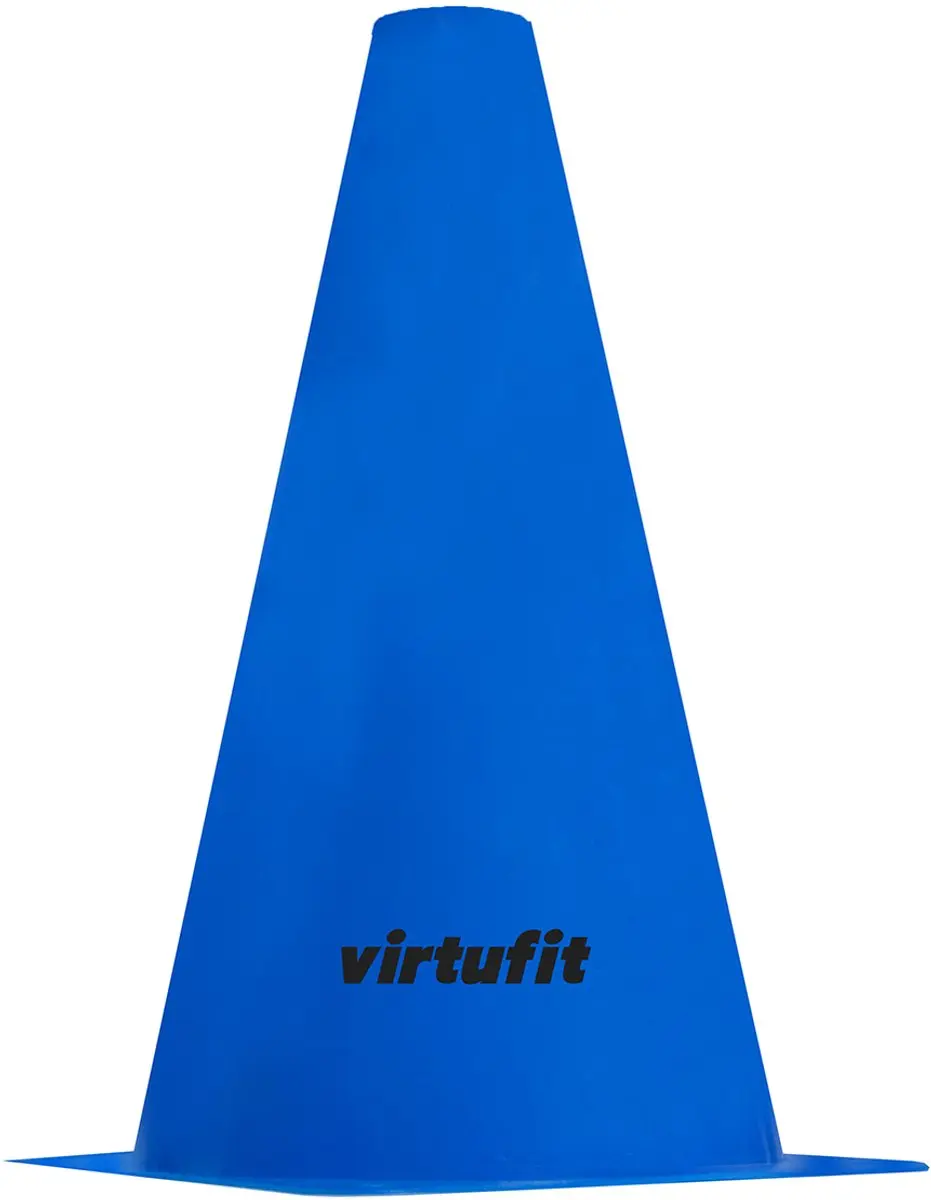 VirtuFit Pionnen Set 23cm - 12 Stuks - Blauw