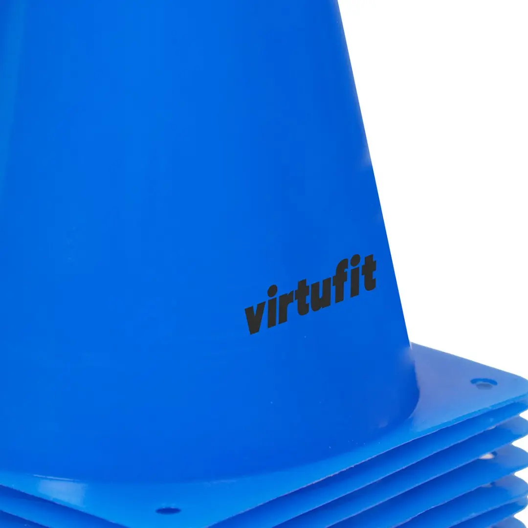 VirtuFit Pionnen Set 23cm - 12 Stuks - Blauw
