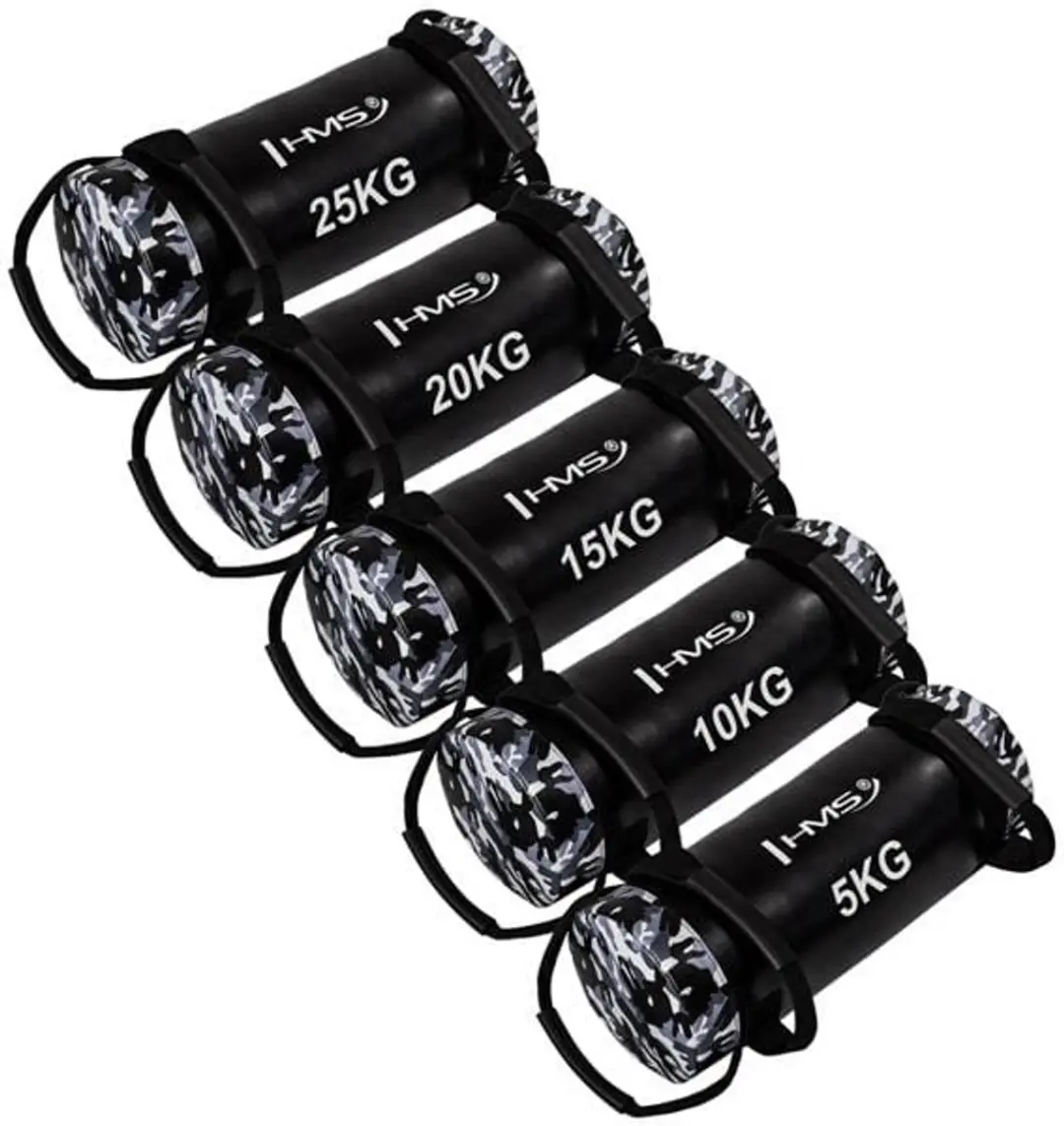HMS WDC15 Krachtstation - 15 kg - Eco-Leer - Zwart