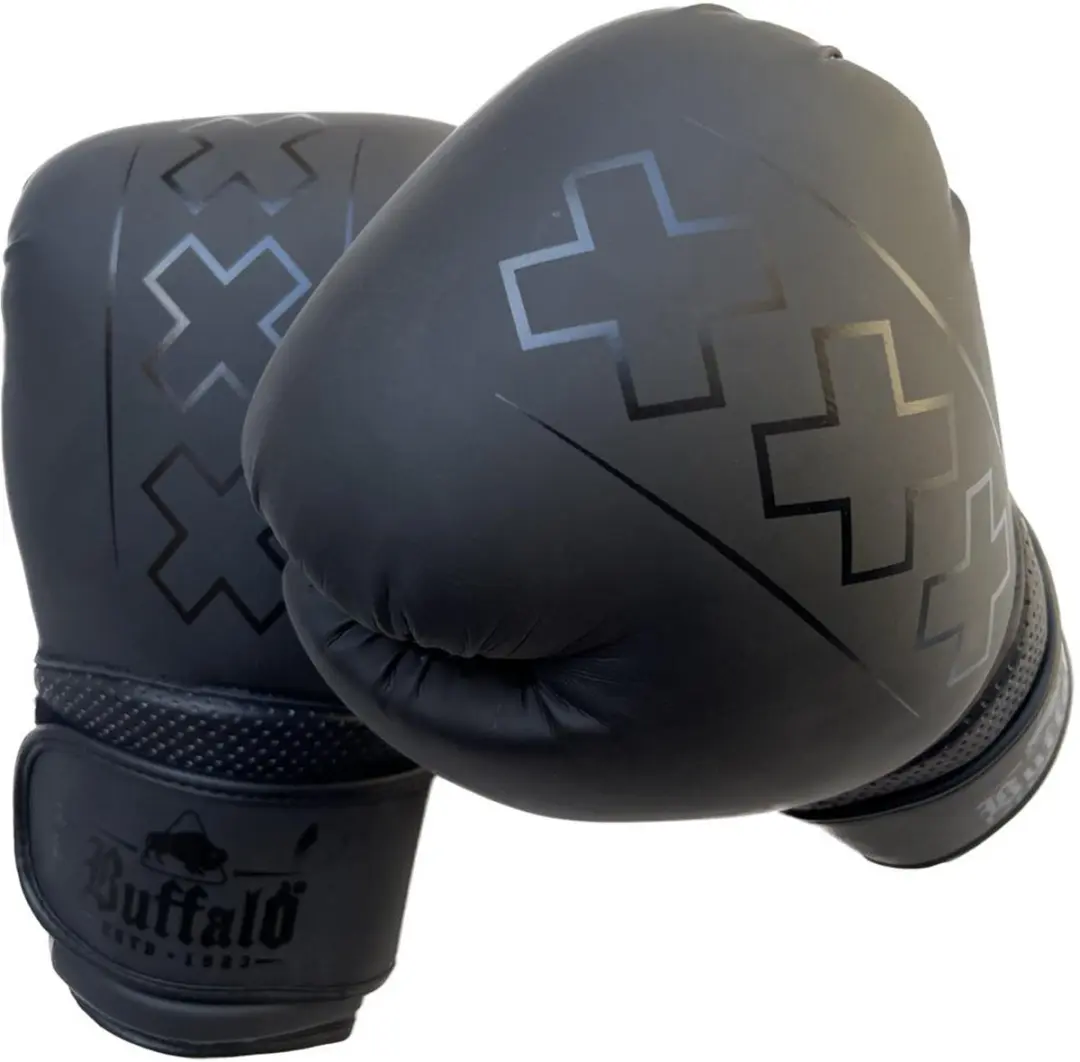 Buffalo Metal Bokshandschoenen 14oz - Zwart