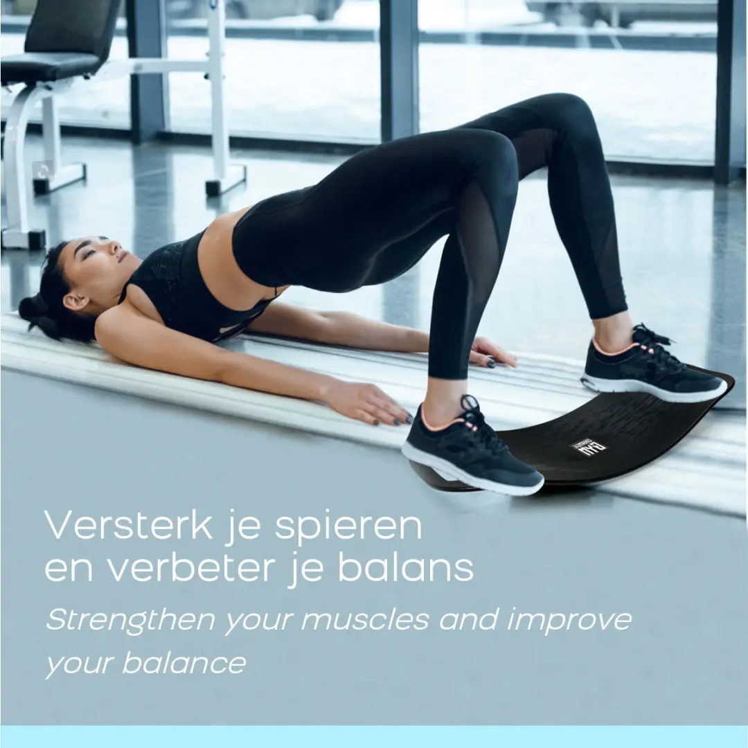 Orange Gym Core Fit & Twist Balance Board Blauw