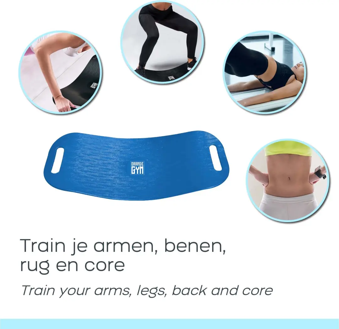 Orange Gym Core Fit & Twist Balance Board Blauw