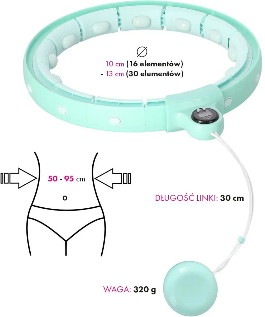 HMS FH02 Fitness Hula Hoop 30cm - Groen