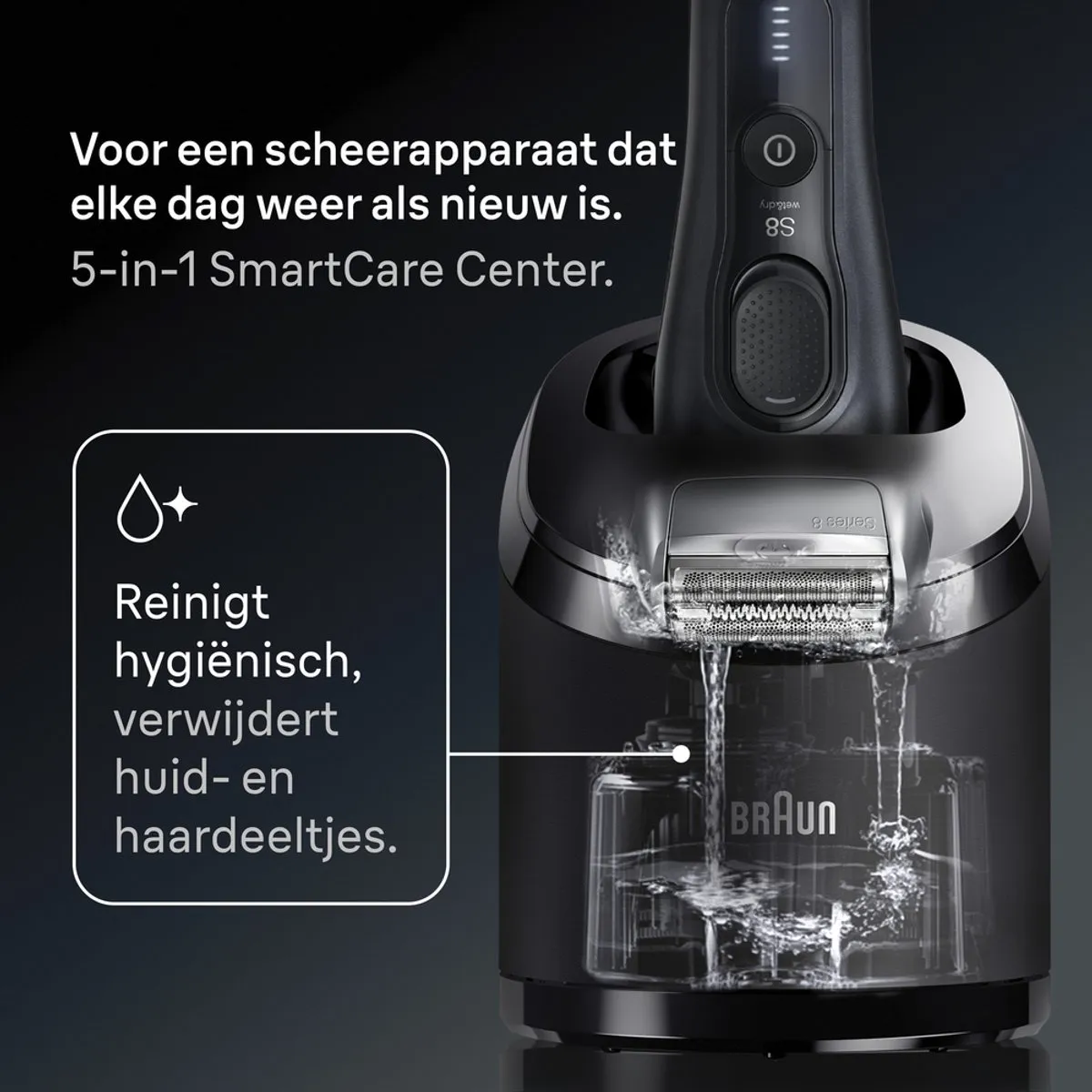 Braun Series 8 8663CC Scheerapparaat - Grijs
