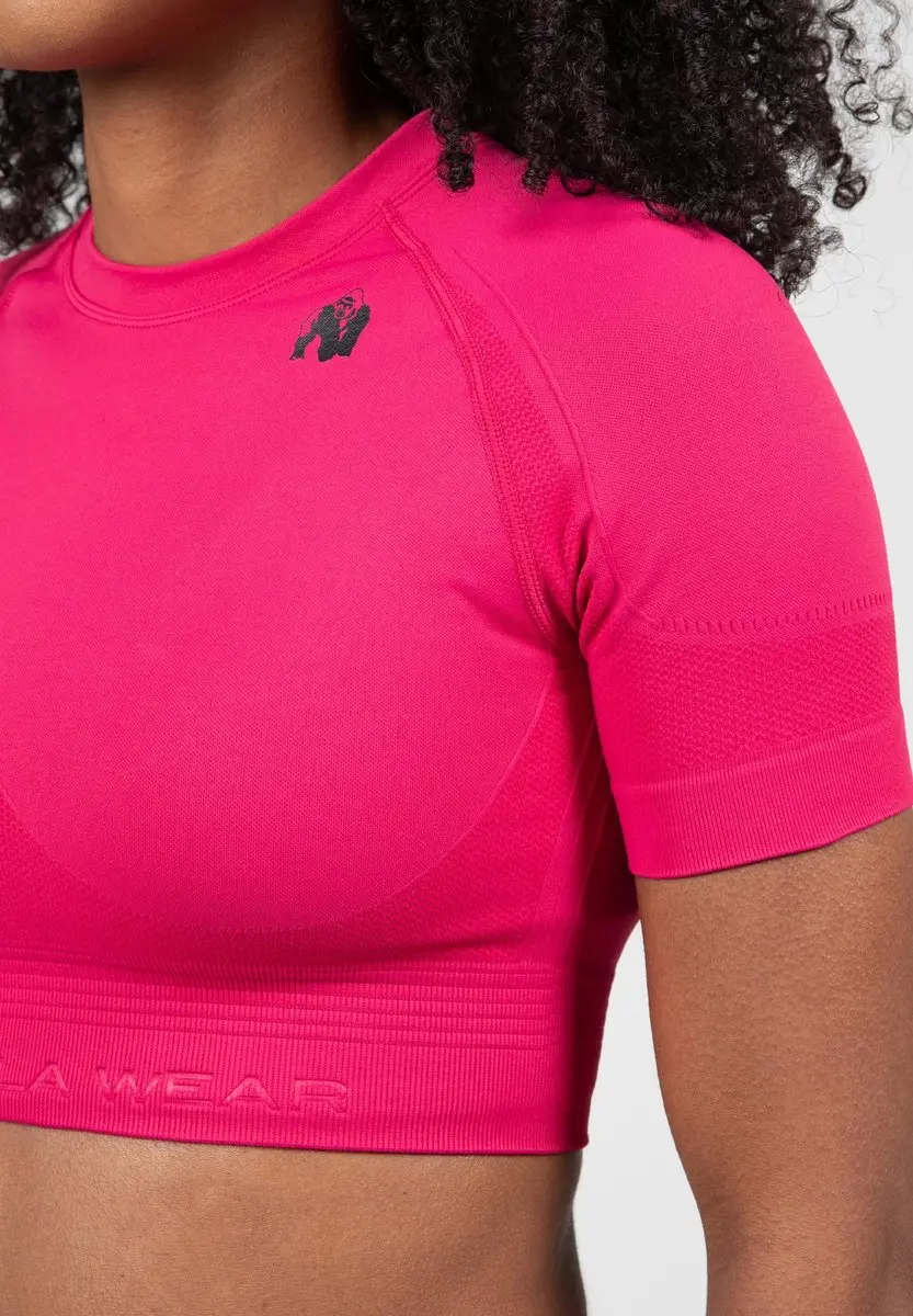 Gorilla Wear Whitney Seamless Crop Top Roze XS/S