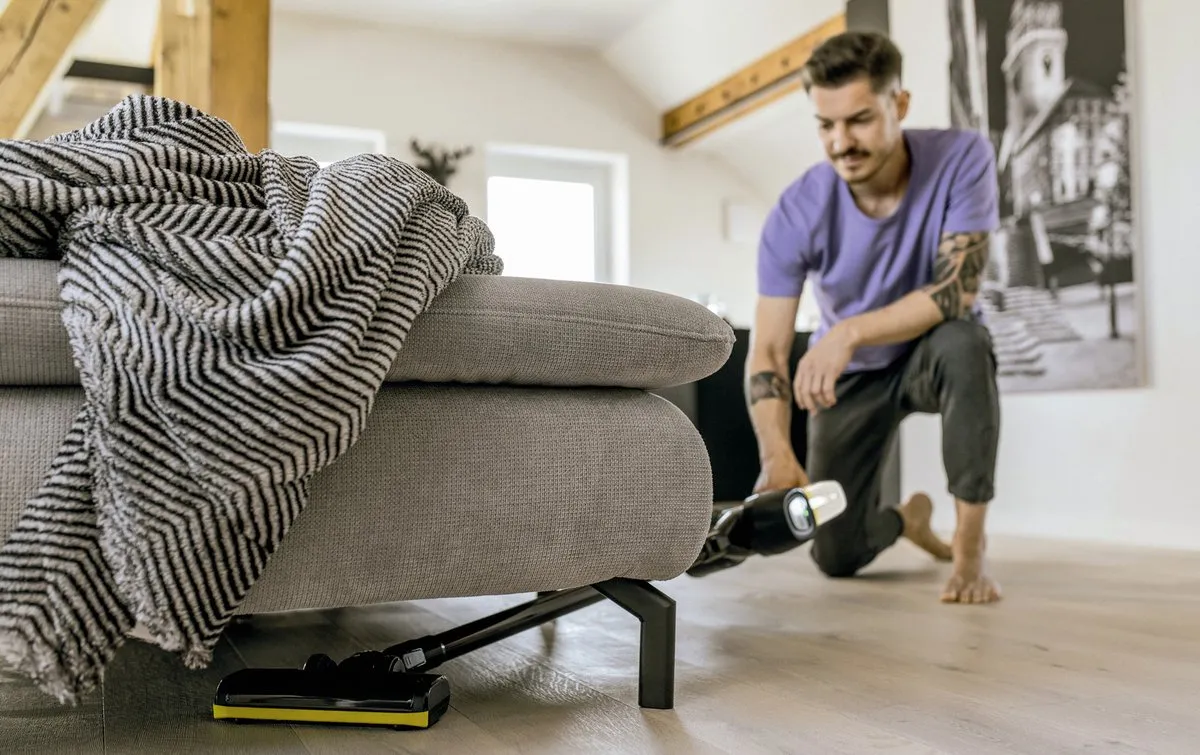 Kärcher VC 4 Cordless myHome Staafstofzuiger - 1 W - Zwart/Geel