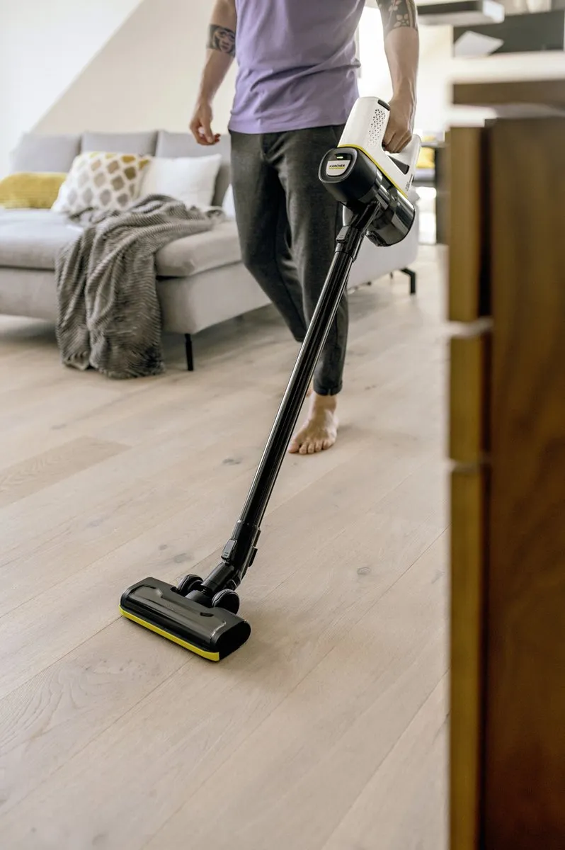 Kärcher VC 4 Cordless myHome Staafstofzuiger - 1 W - Zwart/Geel