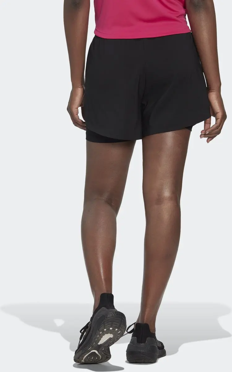 adidas Performance AEROREADY Minimal Two-in-One Short HN1044 - Zwart - XL - afbeelding 6 van 6