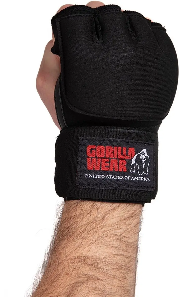 Gorilla Wear Gel Binnenhandschoenen L/XL - Knokkelbescherming - 16 oz - Zwart