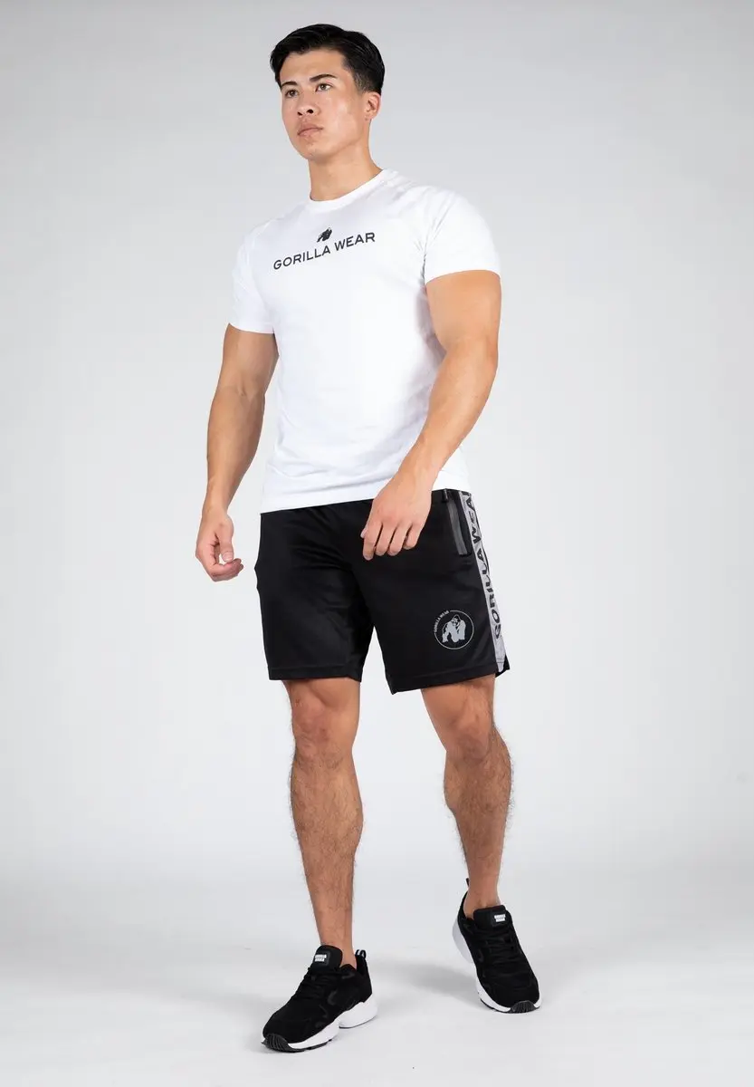 Gorilla Wear Atlanta Shorts S/M - Zwart/Grijs