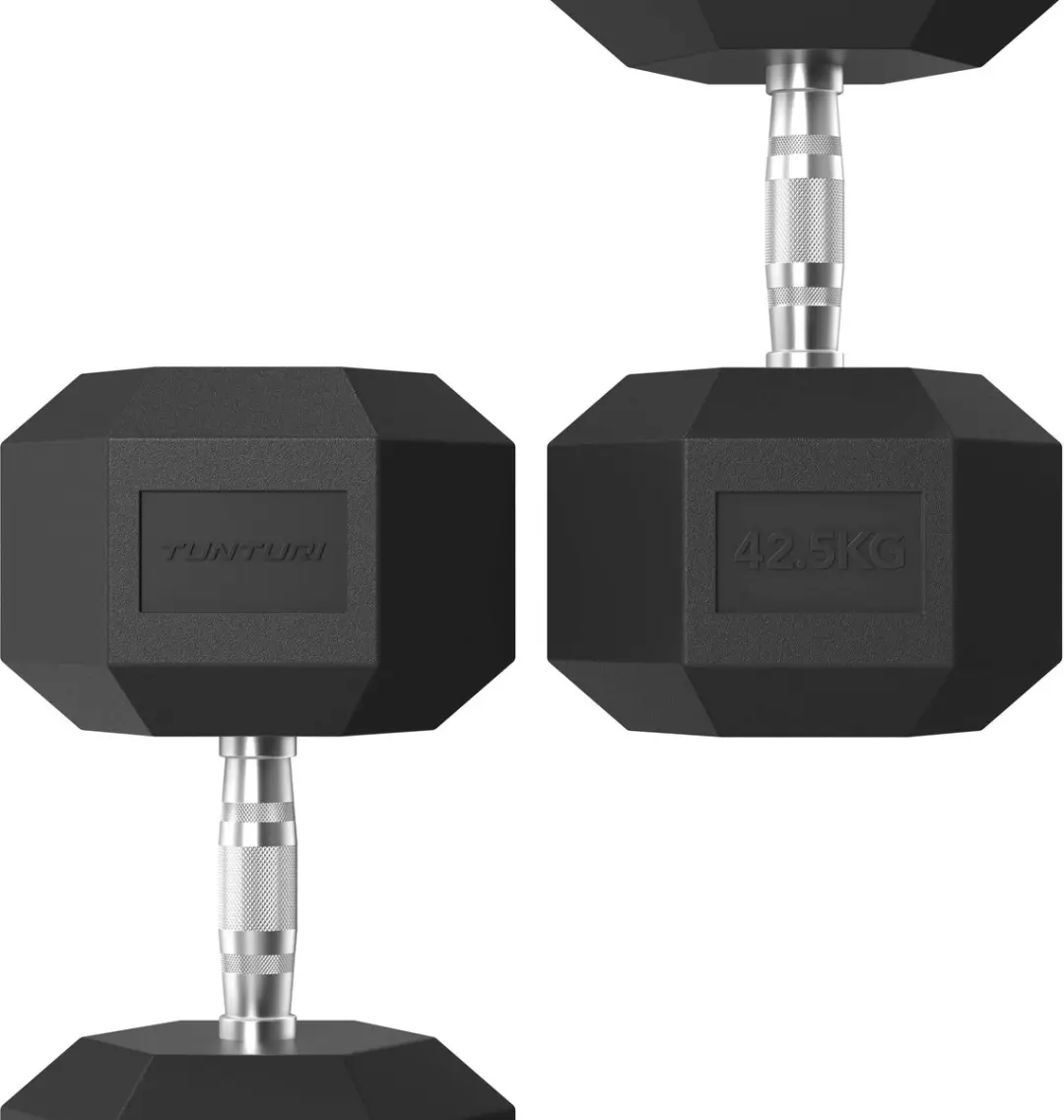 Tunturi Platinum Hexa Dumbbell 42.5kg - Zwart