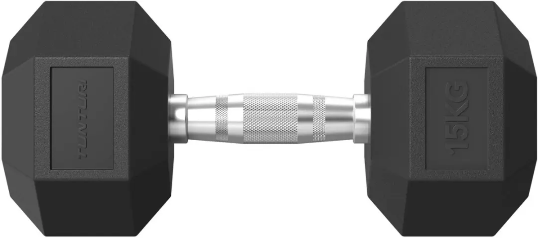 Tunturi Platinum Hexa Dumbbell 15g - Zwart
