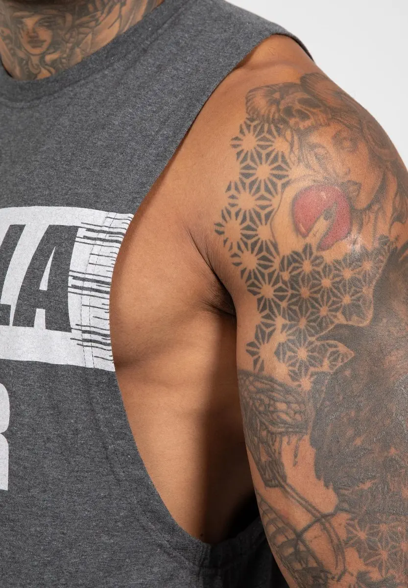 Gorilla Wear Lopez Drop Armhole Tanktop - Donkergrijs M