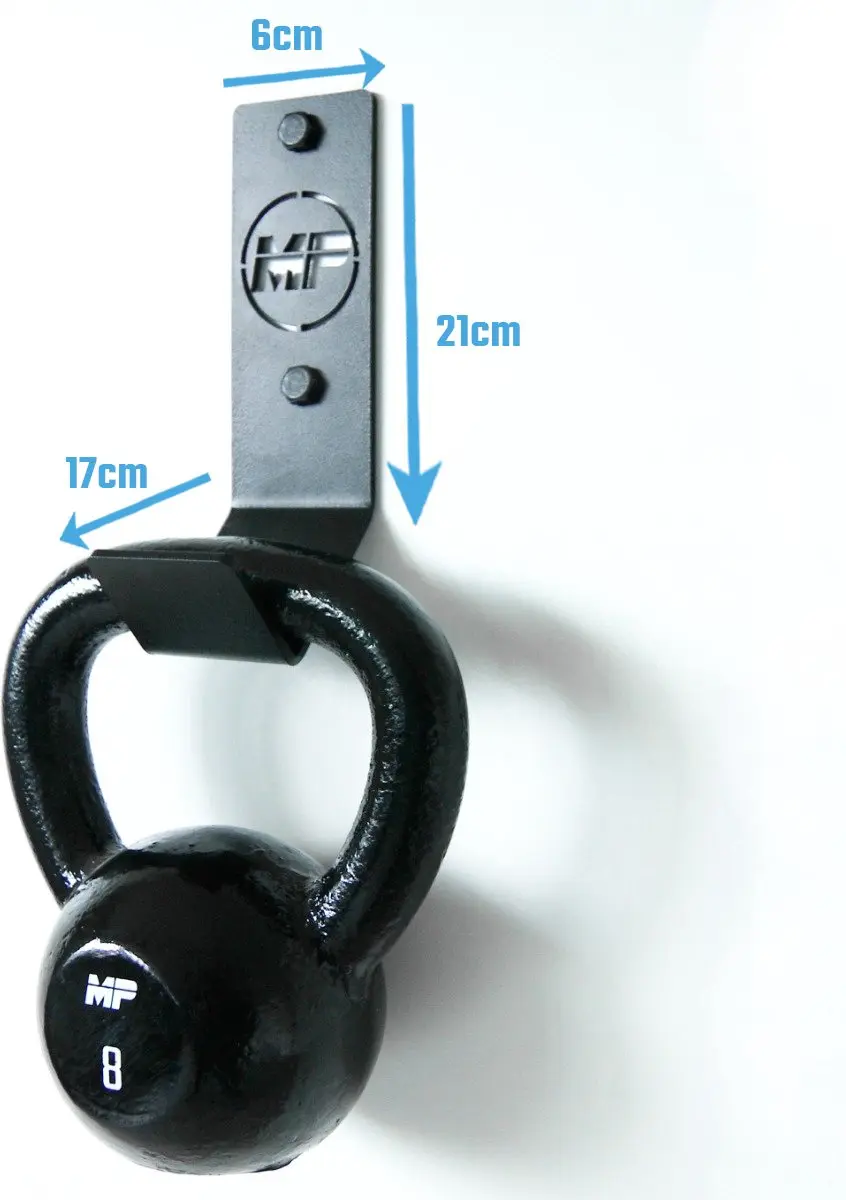 Muscle Power Ophangbeugel Kettlebells - Zwart