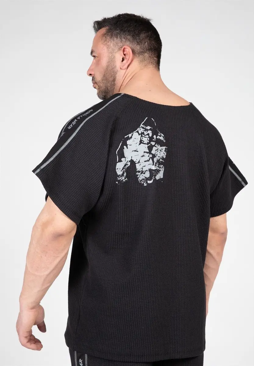Gorilla Wear Buffalo Old School T-Shirt - Zwart/Grijs - afbeelding 6 van 6