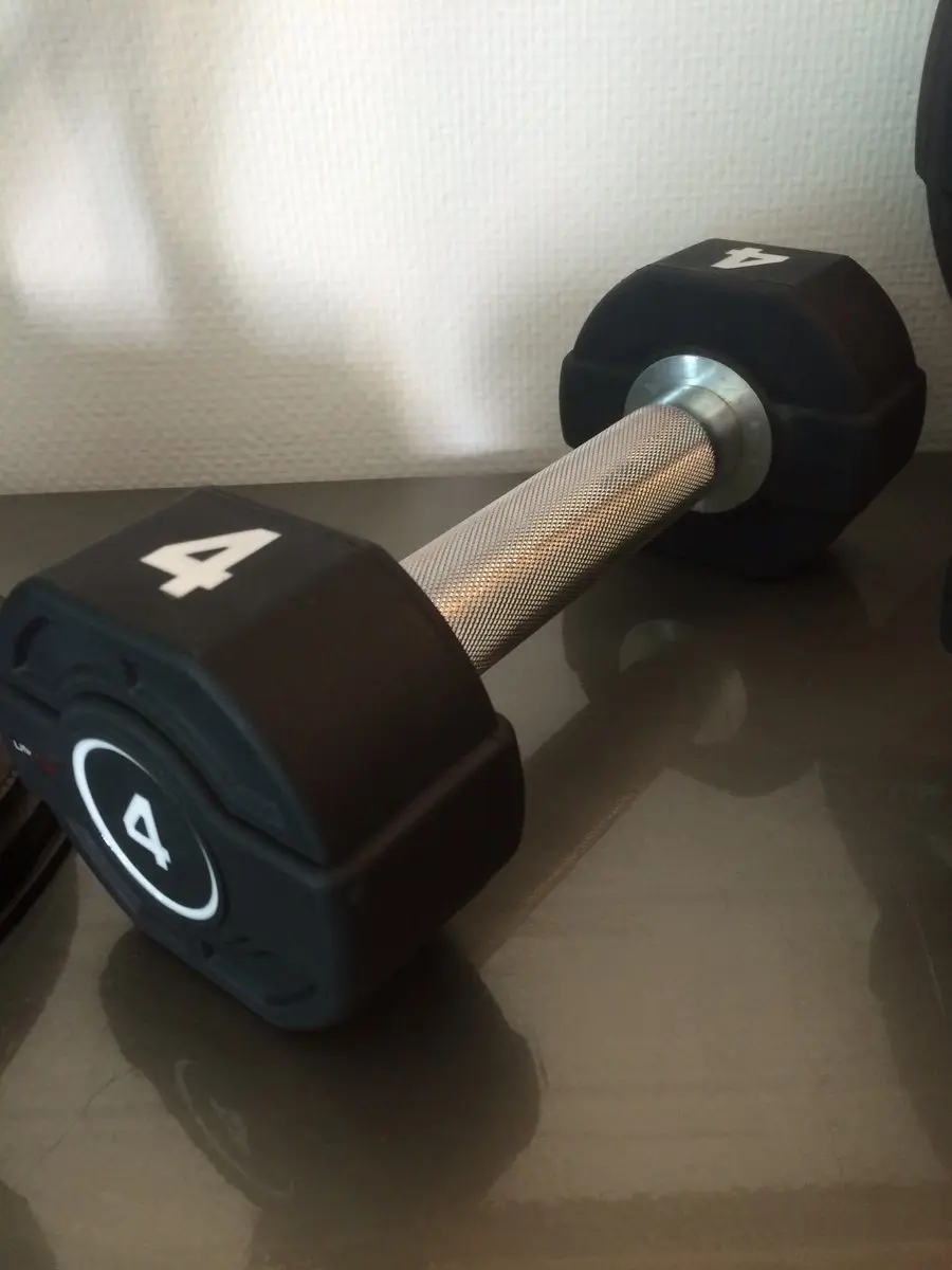 LifeMaxx PU Dumbbell 20kg - Zwart