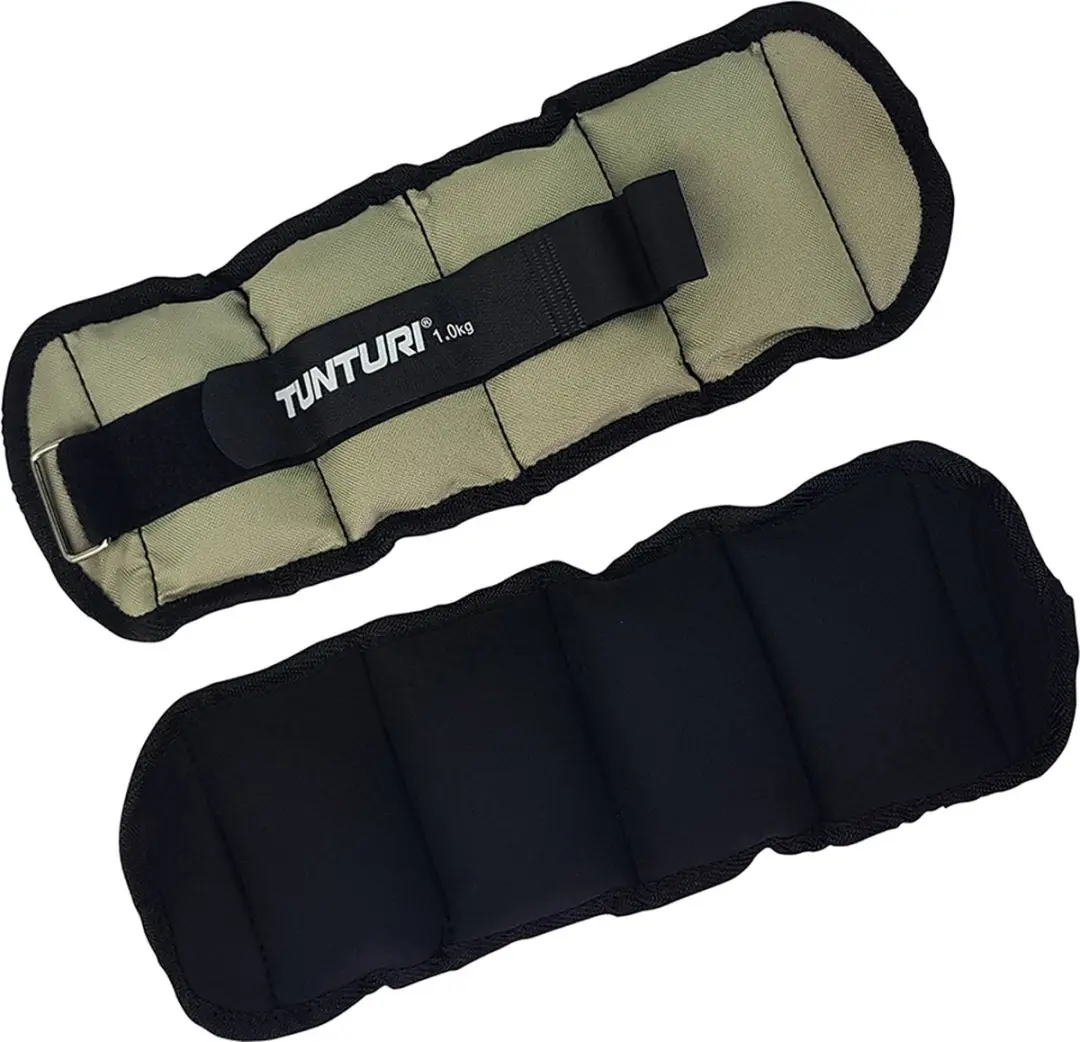 Tunturi Enkel-/Polsgewichten 2x1,0kg - Grijs/Zwart