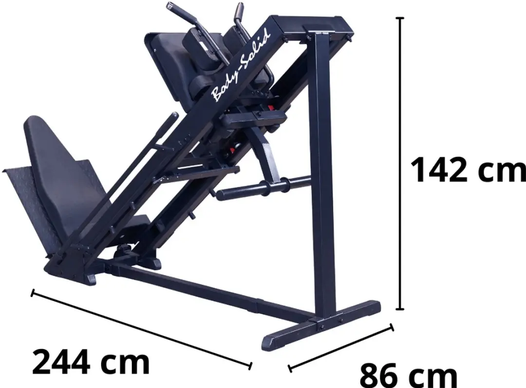 Body-Solid GLPH1100B Leg Press & Hack Squat - Zwart