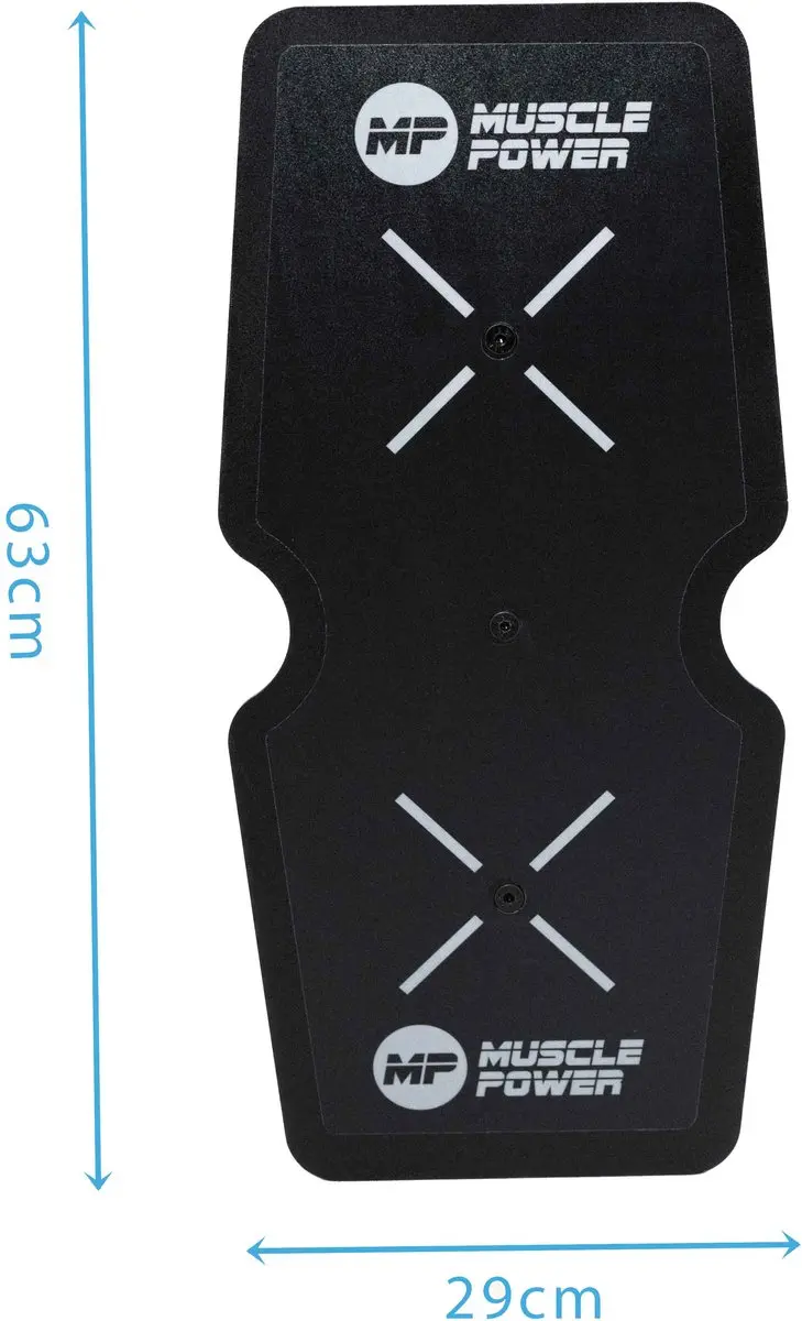 Muscle Power Wallball Target Competitie Wandmodel - Zwart/Wit