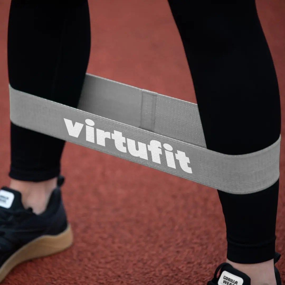 VirtuFit Mini Weerstandsband Katoen Medium - Blauw