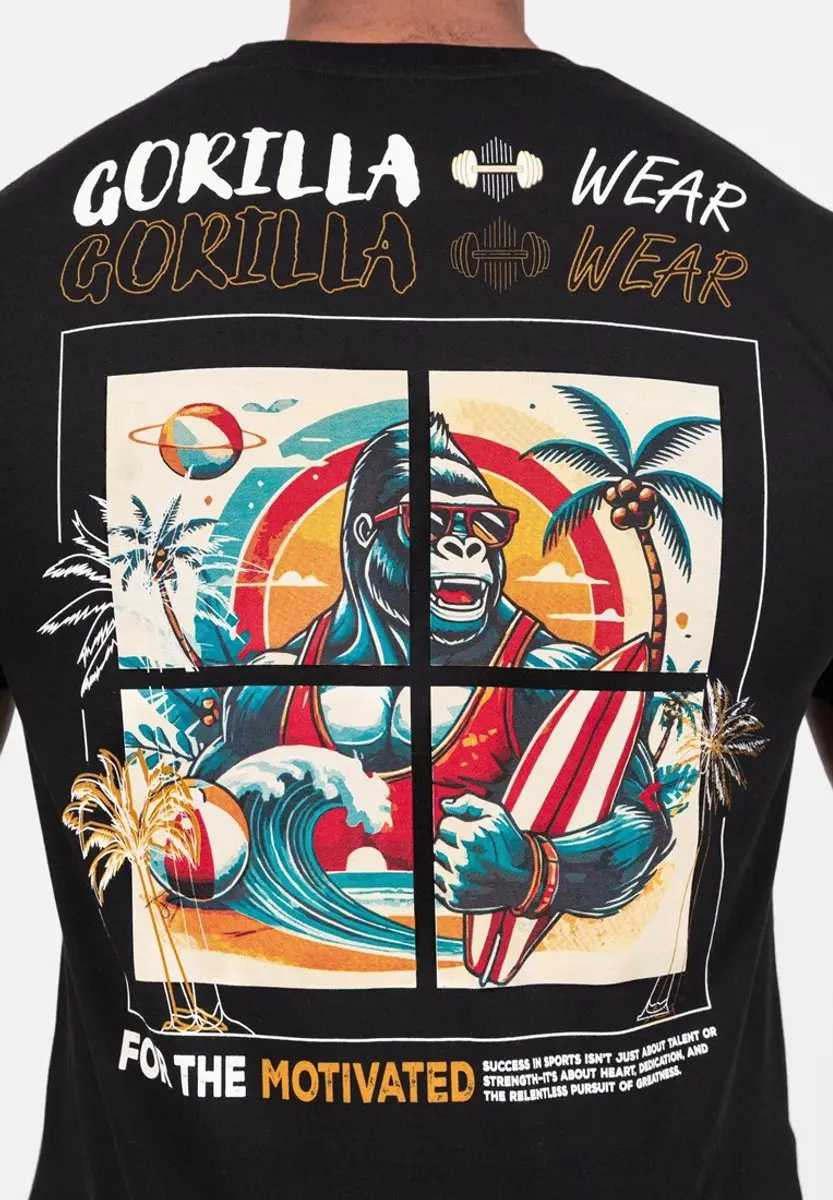 Gorilla Wear Santa Cruz T-shirt - Zwart S
