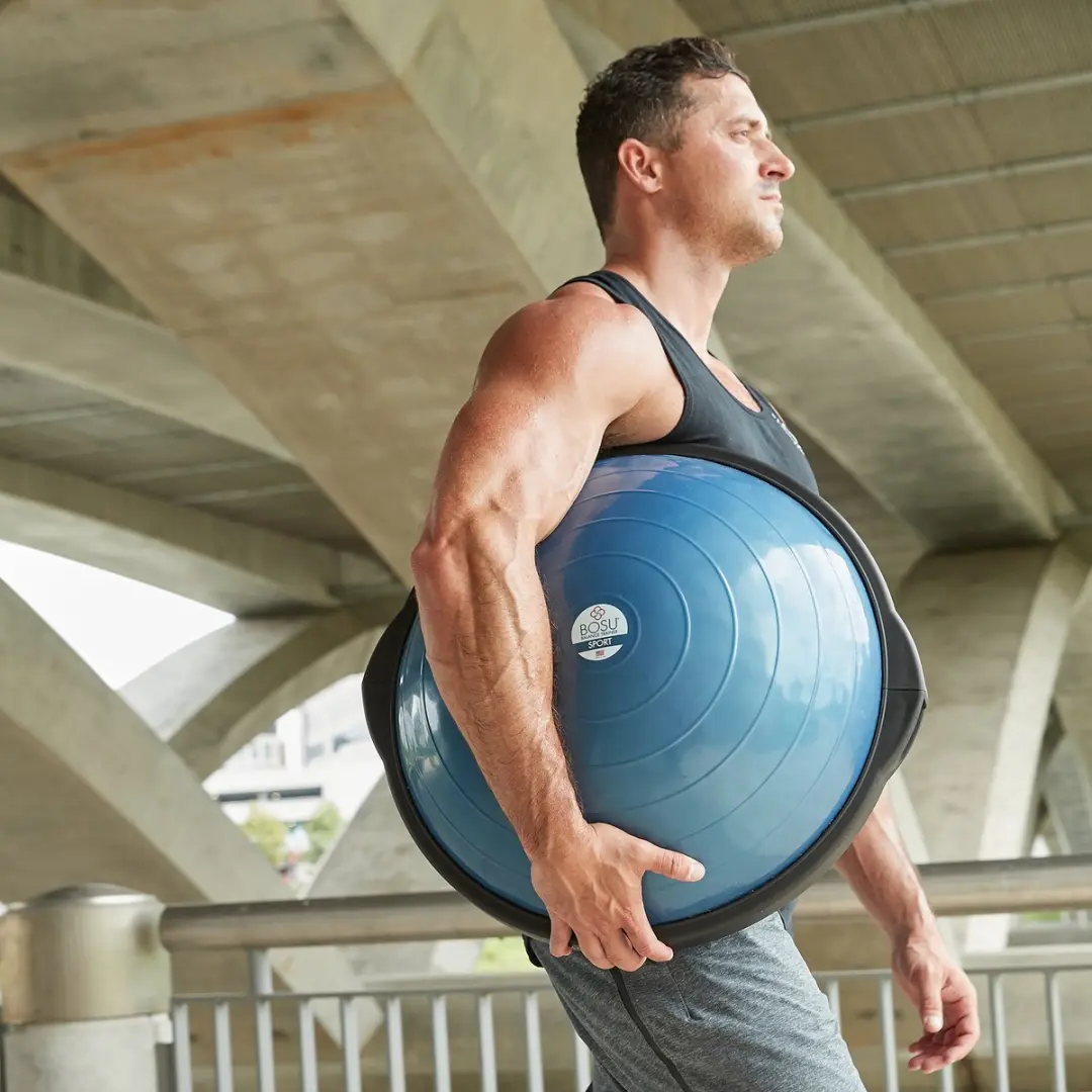 Bosu Balanstrainer 50cm - Blauw/Zwarte rand