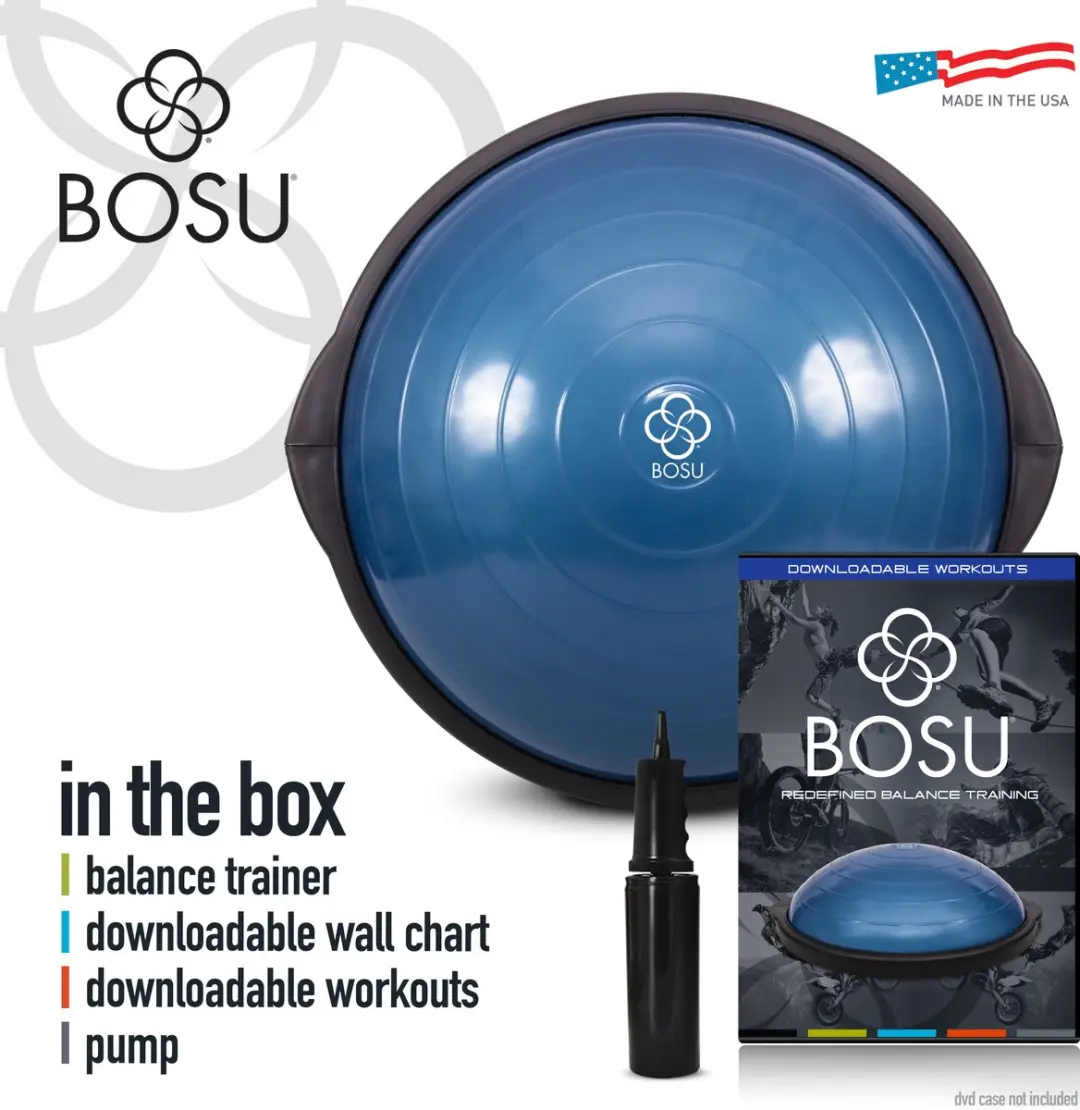 Bosu Balanstrainer 50cm - Blauw/Zwarte rand