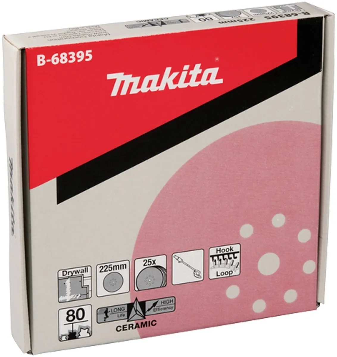 Makita 25x Schuurpapier Klittenband 225mm B-68395