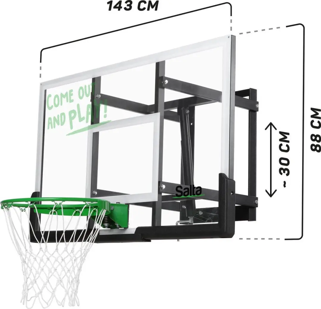 Salta Guard Basketbalbord 5136 - Zwart