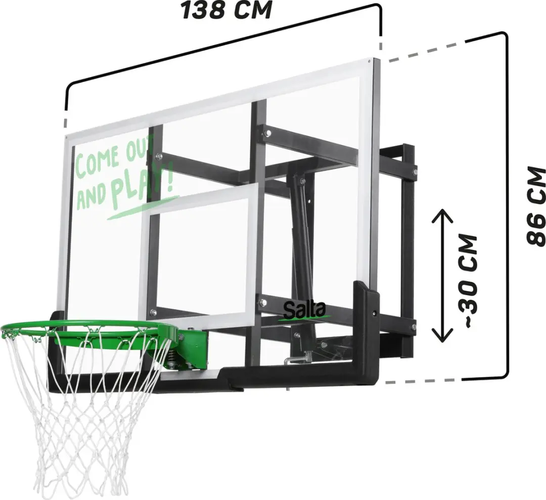 Salta Guard Basketbalbord 5136 - Zwart