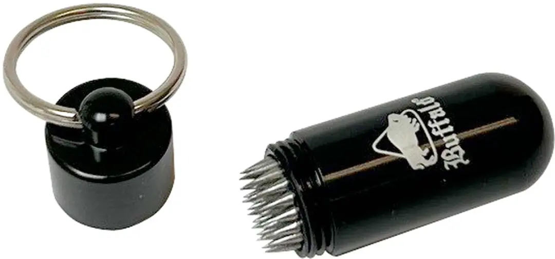 Buffalo Tip Prikker Sleutelhanger - Zwart