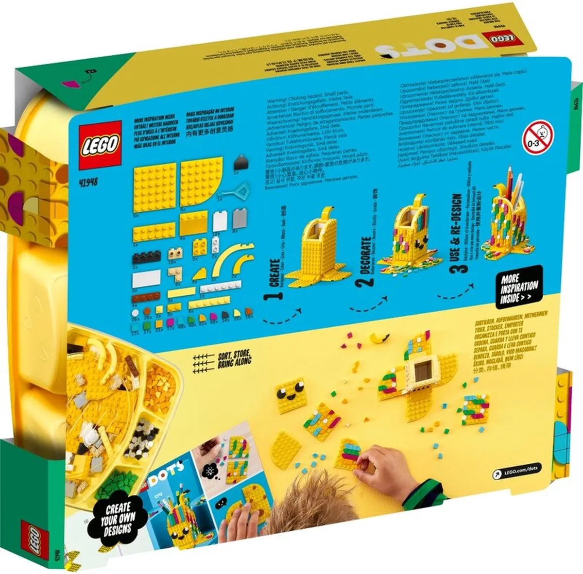 LEGO DOTS Grappige Banaan Pennenhouder 41948 - 438 Stukken - afbeelding 6 van 6