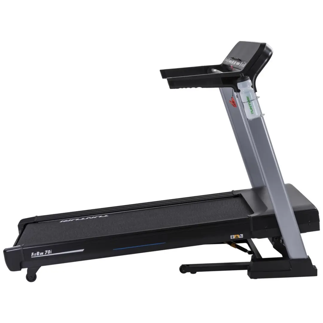 Tunturi Fitrun 70i Loopband - 19 Programma's 0,8-20 km/u - Zwart/Grijs - afbeelding 6 van 6