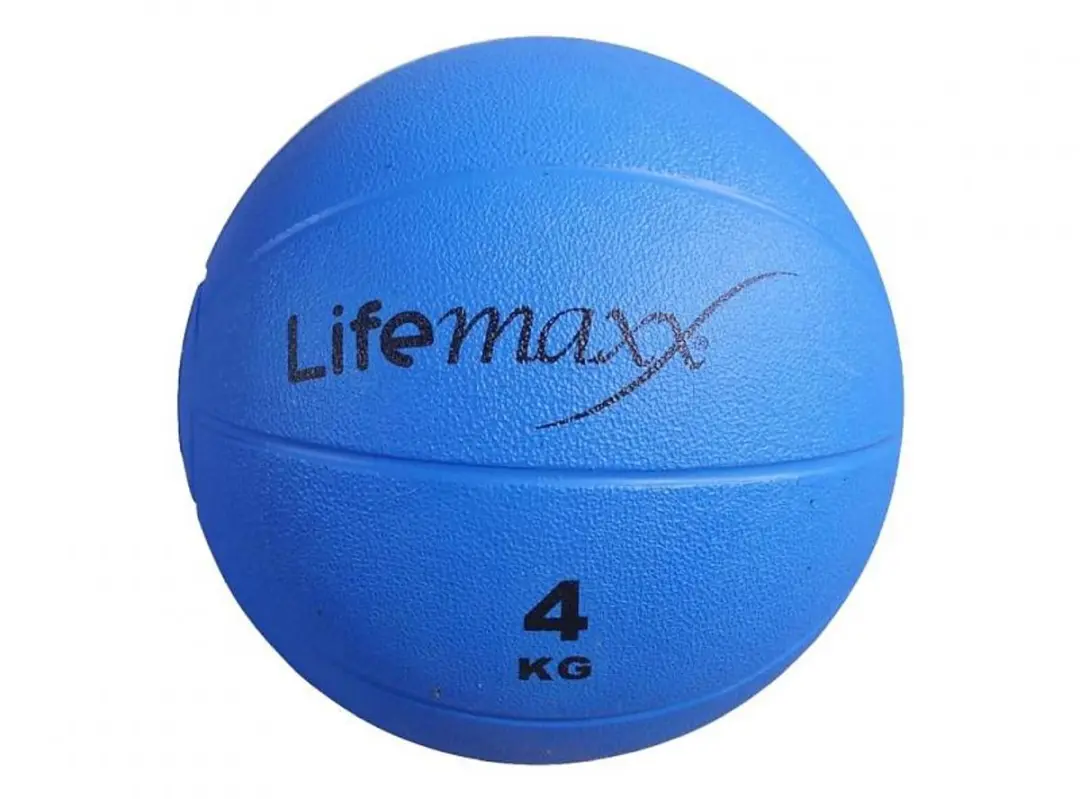LifeMaxx LMX Medicijn Bal 4kg - Zwart/Blauw