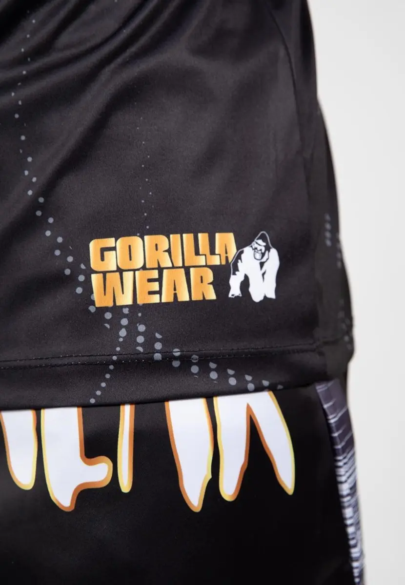 Gorilla Wear Clayton T-shirt - XL - Zwart/Goud