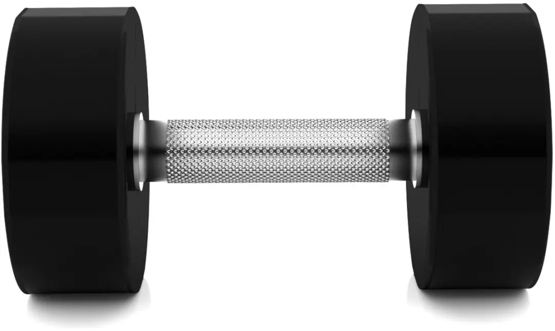 HMS HPC Hantel 12,5 kg - Antislip Zwart