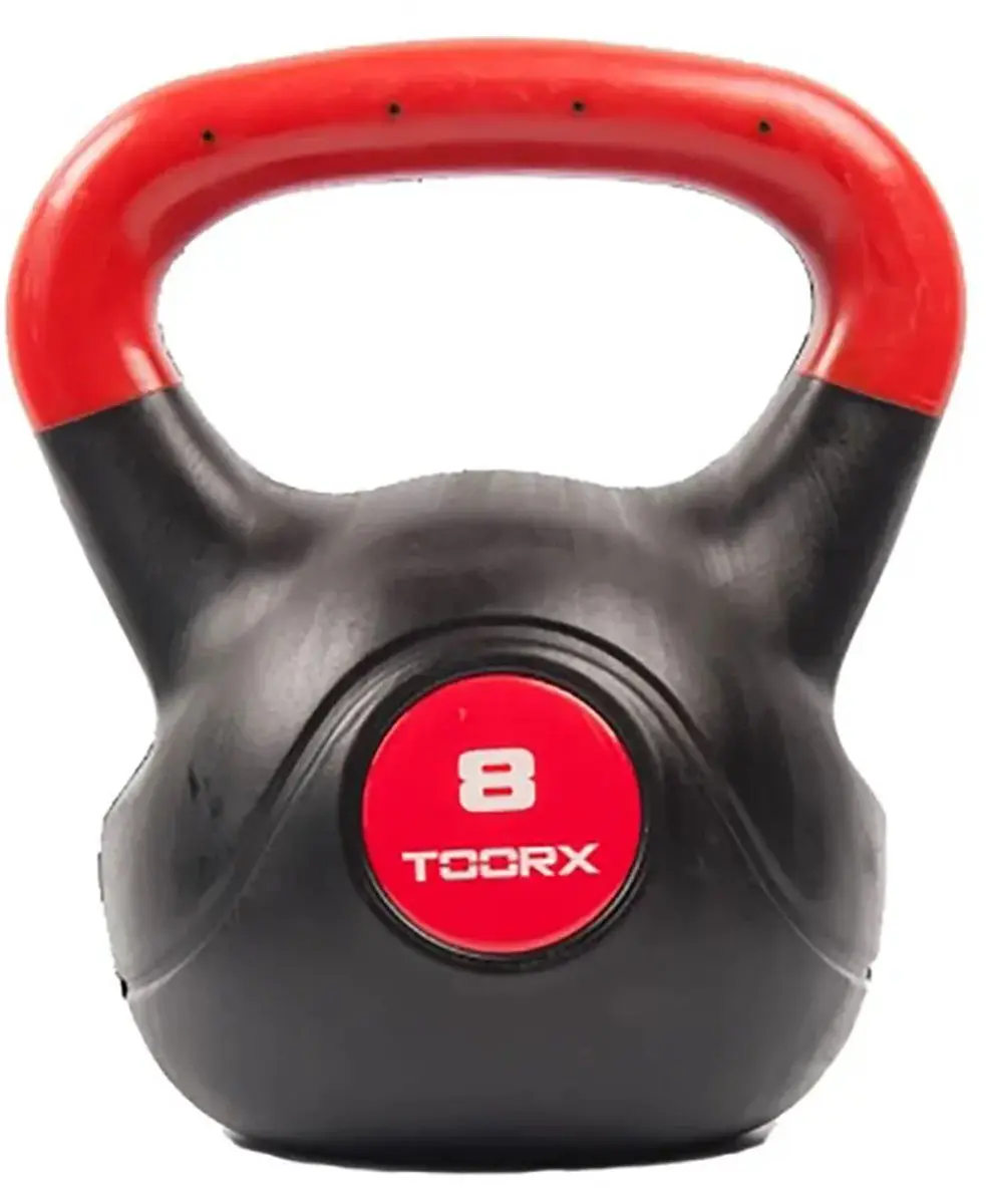 Toorx Fitness PVC Kettlebell Set 4-delig - 2/4/6/8 kg - Rood/Zwart