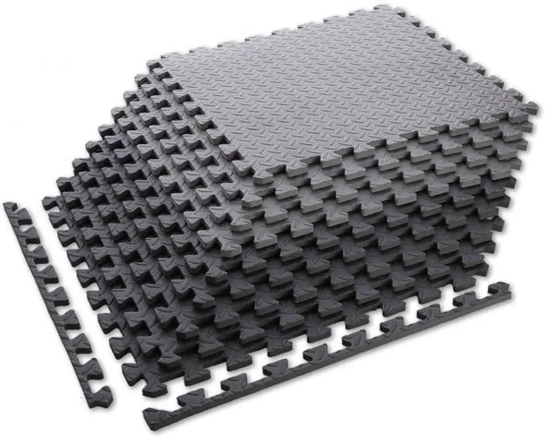HMS Puzzelmat Set - 4 Stuks 10mm Zwart