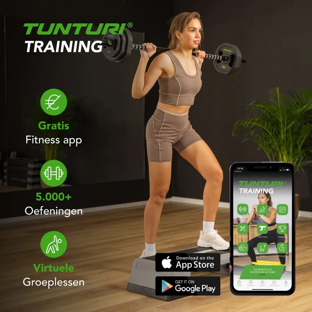 Tunturi Pro Aerobic Pump Gewichtenset 20kg - Zwart/Grijs