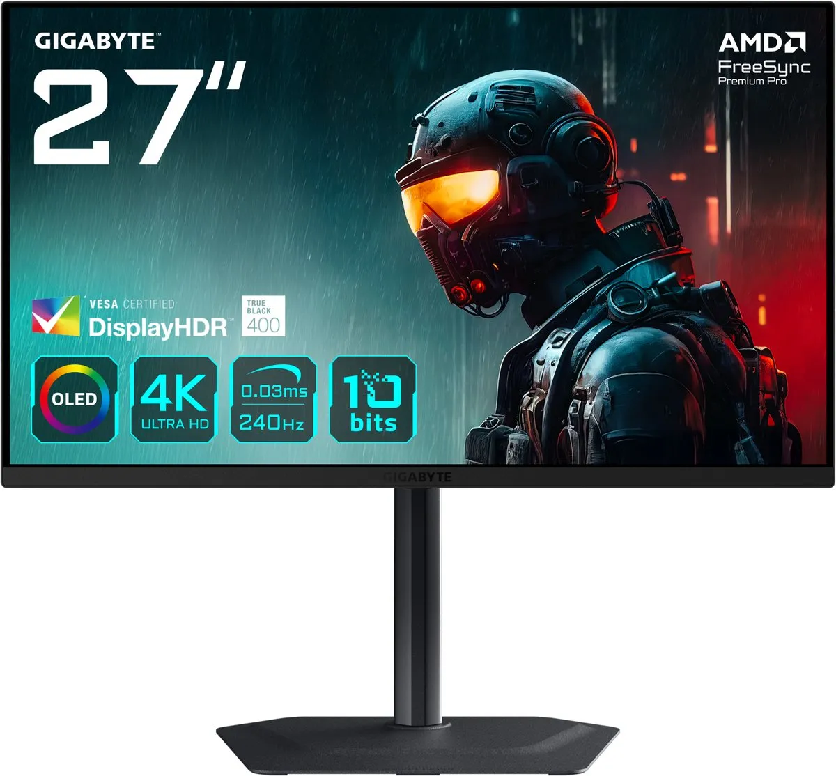 Gigabyte MO27U2 4K QD-OLED Gaming Monitor 27" - 240Hz